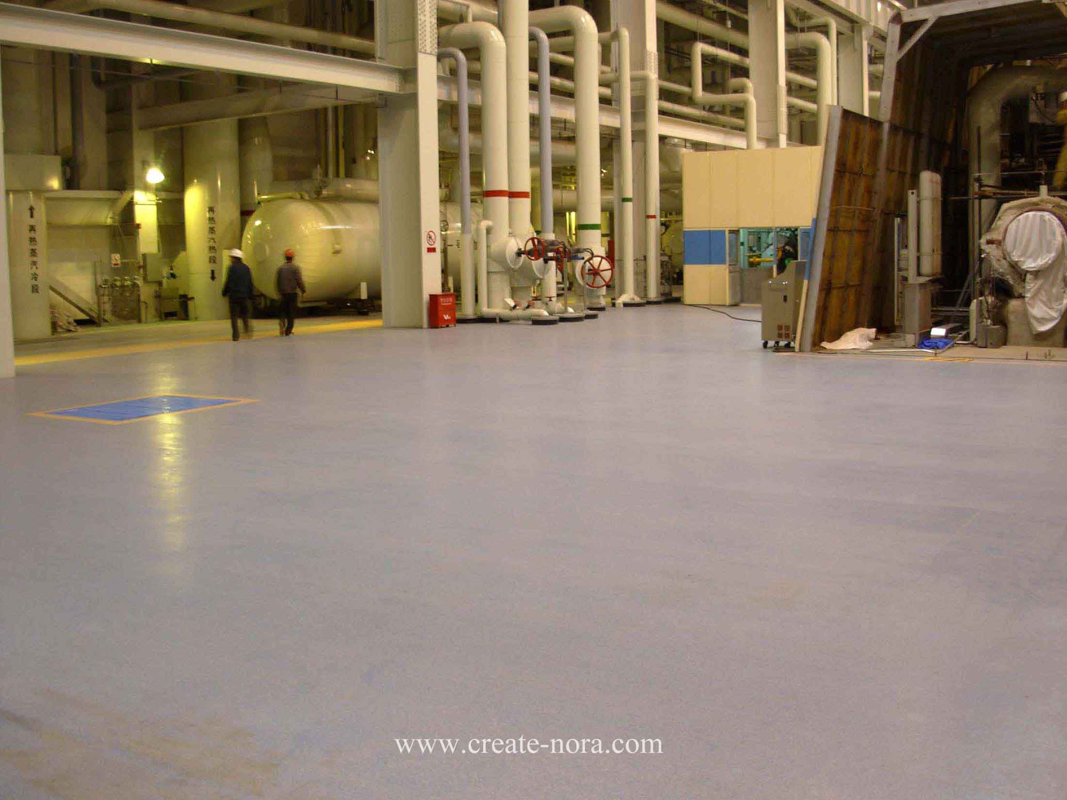the photo of nora rubber flooring in Ninghai Power Plant 5